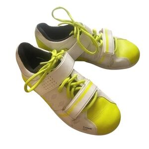 Reebok CrossFit Lifter U-Form Powerlifting Squat Shoes White Neon Yellow Women 7